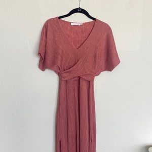 All in Favor women’s Pink Midi Dress